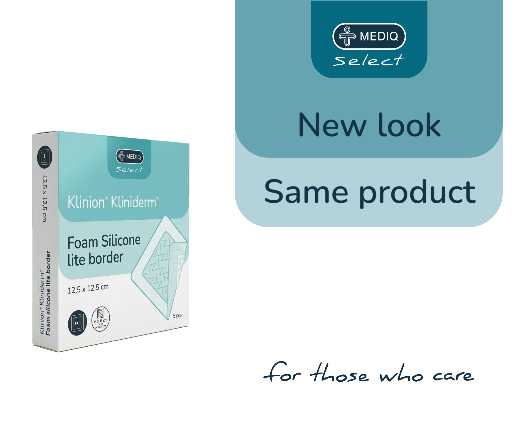 Mediq Select same product new look tagline for those who care